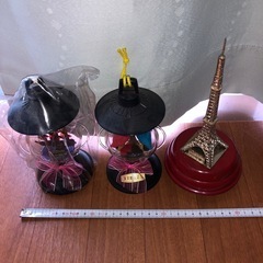 GYP1225 東京観光土産　ランプ型インテリア　船　東京タワーオルゴールの画像