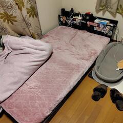 セミダブルベッドとマットレスセット