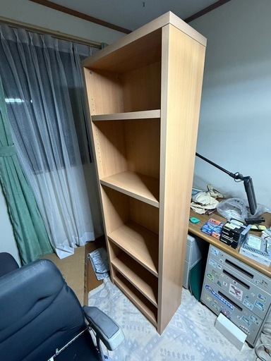 5段の木製棚　28日まで