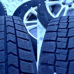 ●決まらなければ近日中に処分します●スタッドレスタイヤ&ホイール4本セット●215/65R16●マナレイスポーツ●ダンロップ・ウインターマックス●ヴェルファイアに履いておりました●の画像