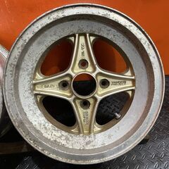 【旧車ホイール】TAKECHI PROJECT Racing Hart タケチプロジェクト レーシングハート 14インチ 2本 6.5J4HPCD114.3+9 希少　(VHR067) の画像