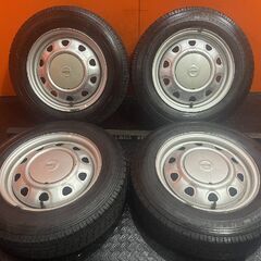 【TOYO DELVEX 934 155/80R14 88/86N LT】スタッドレス【SCHWARZ MV スチールホイール 14インチ 5J4HPCD100/114.3】サクシード等　(KTN245)