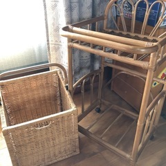 ちょっとオシャレな洗濯物カゴの画像