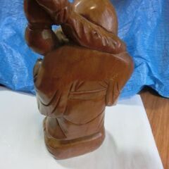 ★布袋尊　布袋様　七福神　縁起物、★木彫り　木製　高さ約５０センチ程、大きさも有り、★お問い合わせ前プロフィール必読ですの画像