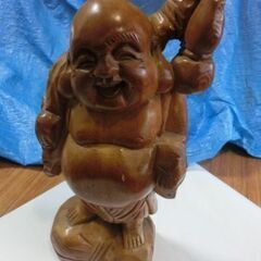 ★布袋尊　布袋様　七福神　縁起物、★木彫り　木製　高さ約５０センチ程、大きさも有り、★お問い合わせ前プロフィール必読ですの画像