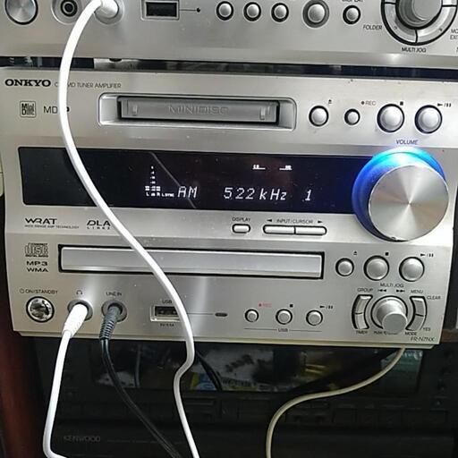 オンキョーMD、USB.ミニコンポ、（ＦＲ−Ｎ7ＮＸ）12製、MD再生確認、USB.再生確認、ラジオFM、AM、受信確認、（受信環境にて変化）残念ながら、CD読込みエラジャンク扱いです。付属品本体、リモコン、ラジオアンテナAM、FM、です。説明書は、見つからず。宜しくお願い致します。