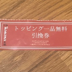 元祖ニュータンタンメン本舗 渋谷店　トッピング引換券