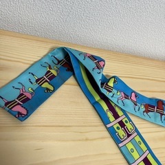 【取引中】バッグ用スカーフ　エルメス風の画像