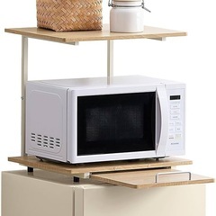 冷蔵庫上レンジラックの画像