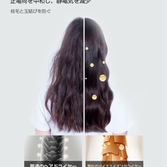 新品✨ドライヤー 大風量 マイナスイオン ディスプレイ付き 速乾 5段階風温調整の画像