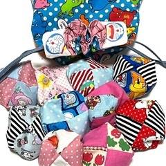 『決まりました』　お手玉　　収納巾着付きの画像