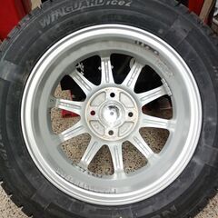 新品 165/70R14 2023年 ﾈｸｾﾝｽﾀｯﾄﾞﾚｽ＆中古ｱﾙﾐﾎｲｰﾙ4本の画像