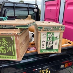 木箱　茶箱　2個