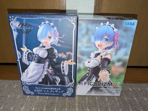 Reゼロ　レムフィギュア２体セット
