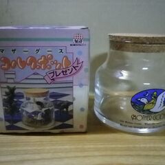 AGF マザーグース MOTHERGOOSE ガラス コルクポット 2個 味の素 AGF マキシム ブレンディ マリーム 当時物 昭和 レトロ ビンテージ アンティークの画像