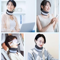 首 サポーター コルセット 頚椎 カラー 首用 ネックサポーター 折りたたみ式 ソフト 軽量 の画像