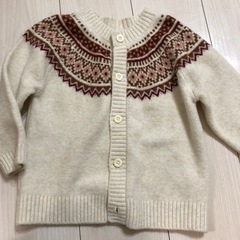 ユニクロ  スフレヤーンカーディガン　100cm