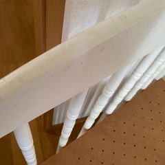 お話中 木製　ベビーベッドの画像