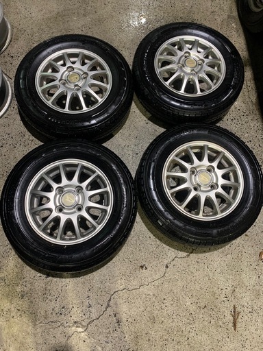 祝成約☆ダイハツ純正☆12インチアルミホイール☆ブルーアースタイヤセット☆