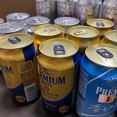 缶ビール17本（350ml...13本、500ml...4本）の画像