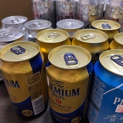 缶ビール17本（350ml...13本、500ml...4本）