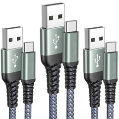 USB Type C ケーブル 【3本セット1m/1m/2m】急...