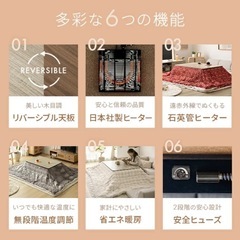 【こたつセット】2〜4人用値下げしました　　　　(ブラウン×ベージュ)の画像