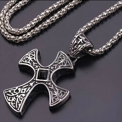 新品 未使用 十字架 クロス ネックレス ラスト２個 になりました チェーン付き チャーム 綺麗 メンズ レディース ユニセックス 大量 激安 特価 クロス ペンダント の画像