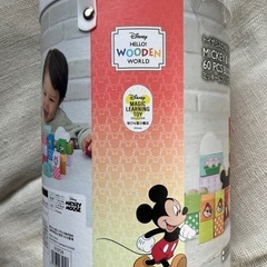 新品未使用 ディズニー ミッキー＆フレンズ 60ピース 木製ブロック　つみきの画像