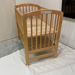 カトージ　ハイポジションベビーベッド　店オリジナル 「直営店限定」での販売商品  の画像