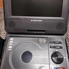 7インチ ポータブルDVDプレイヤー モニターが180度回転します。