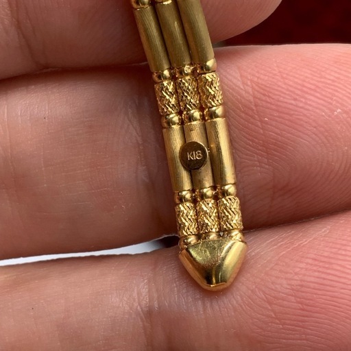 K18 バングル　ブレスレット　8.5g