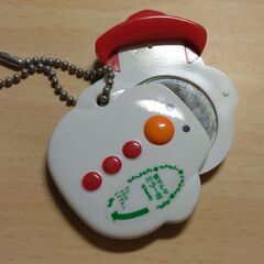 キーホルダー　雪だるま　ミラーの画像