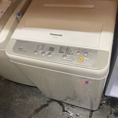 ☆中古￥8,800！Panasonic　5.0kg洗濯機　家電　2017年製　NA-F50B10型　幅56㎝ｘ奥行57㎝ｘ高さ88㎝　【BL135】