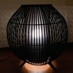 ※決まりました　アジアンフロアスタンド　黒の画像