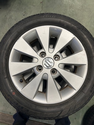 155/65/14 アルミホイール付き4本セット