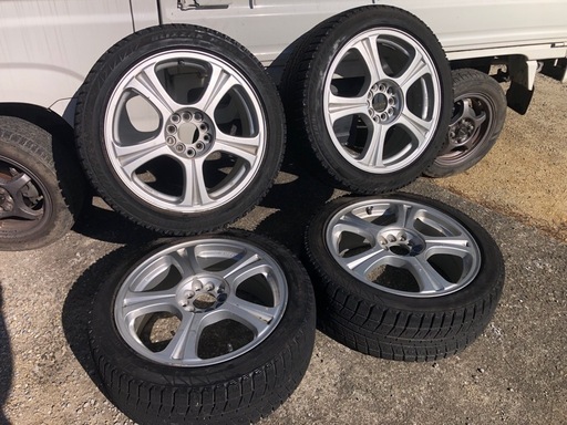 冬タイヤ ★ 225/45R17 ★ マルチPCDアルミ付き ★ スタッドレス 4本組 ★ アルファード クラウン