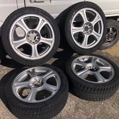 冬タイヤ ★ 225/45R17 ★ マルチPCDアルミ付き ★...