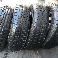 軽自動車用中古スタッドレスタイヤ155/65R13 &ホイール4本の画像