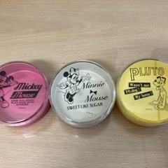 ディズニー　マグネットケース　小物入れ　丸型