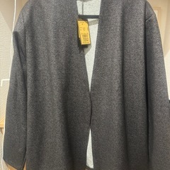 新品 COMME CA MENダウンファブリック デニムプリント...