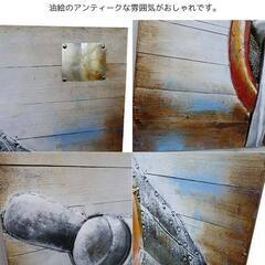 【引取限定！早い人優先！】 新品未使用 アートパネル 油絵 立体絵 3D絵 レトロ ブリキ看板 大判 アメリカンレトロ アメリカン雑貨 プロペラ 飛行機 ヴィンテージ アンティーク アートボード ウッドボード おしゃれ 壁掛け装飾 木製 雑貨 零戦 ゼロ戦 戦闘機 120×82cm BZ-220の画像
