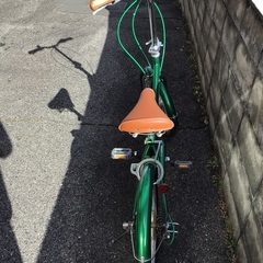 折りたたみ自転車　20インチ　松本山雅ＦＣ公認自転車仕様　使用頻度少ないの画像