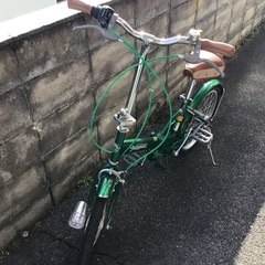 折りたたみ自転車　20インチ　松本山雅ＦＣ公認自転車仕様　使用頻度少ないの画像