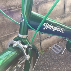 折りたたみ自転車　20インチ　松本山雅ＦＣ公認自転車仕様　使用頻度少ないの画像