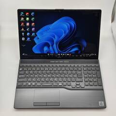 第10世代 i7 フルHD 美品★ ハイレゾ 15.6 富士通 ノートPC LIFEBOOK AH77/E2 Core i7-10510U windows11 home 16GB SSD256GB  カメラあり オフィス (B214)の画像