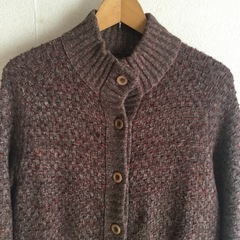 ニットロングカーディガン