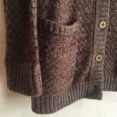 ニットロングカーディガンの画像