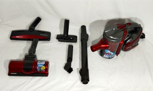 △ 訳アリ品 IRIS OHYAMA アイリスオーヤマ 電気掃除機 3WAYスティッククリーナー 家庭用 IC-S55KF-R 製造年不明 動作確認済 傷・汚れ有り 現状渡し