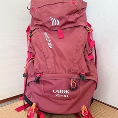 登山リュックMountain dax LATOK 70+10 エンジ